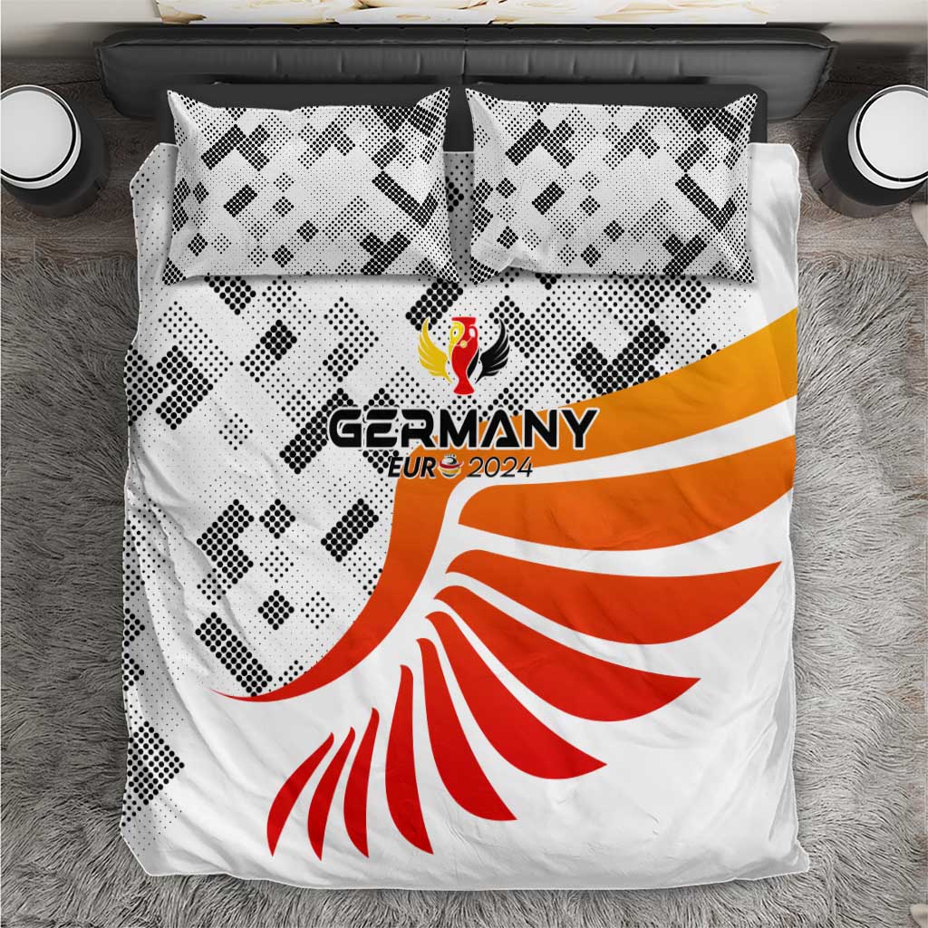 Germany Football 2024 Bedding Set Trophy Wing Style - Wonder Print Shop