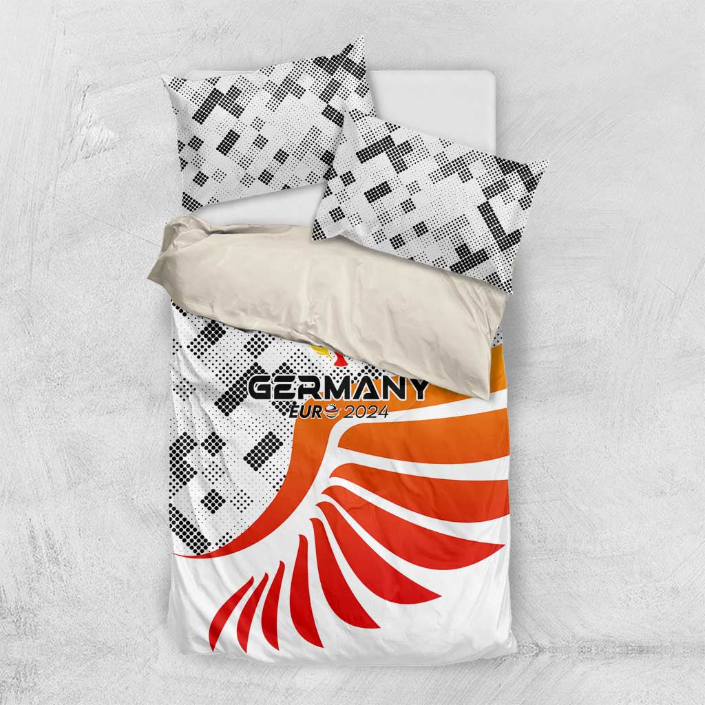 Germany Football 2024 Bedding Set Trophy Wing Style - Wonder Print Shop