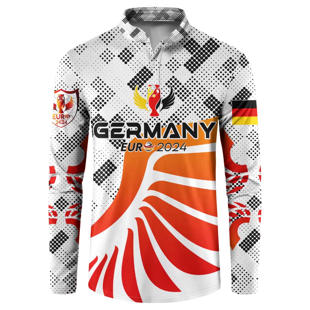 Personalized Germany Football 2024 Button Sweatshirt Trophy Wing Style - Wonder Print Shop