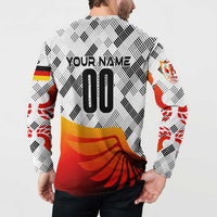 Personalized Germany Football 2024 Button Sweatshirt Trophy Wing Style - Wonder Print Shop