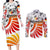 Personalized Germany Football 2024 Couples Matching Long Sleeve Bodycon Dress and Long Sleeve Button Shirt Trophy Wing Style - Wonder Print Shop