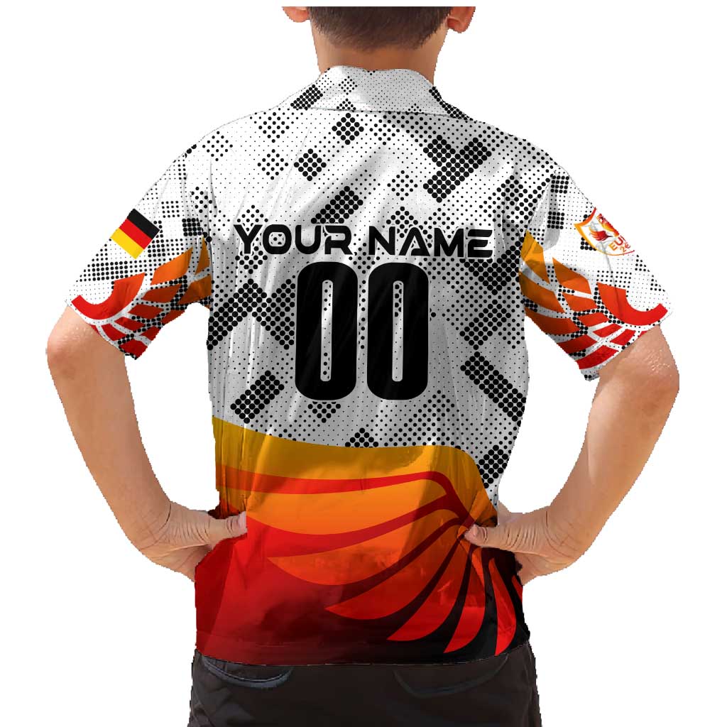 Personalized Germany Football 2024 Family Matching Mermaid Dress and Hawaiian Shirt Trophy Wing Style - Wonder Print Shop