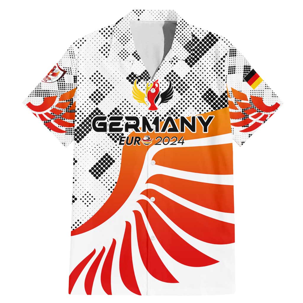 Personalized Germany Football 2024 Family Matching Mermaid Dress and Hawaiian Shirt Trophy Wing Style - Wonder Print Shop