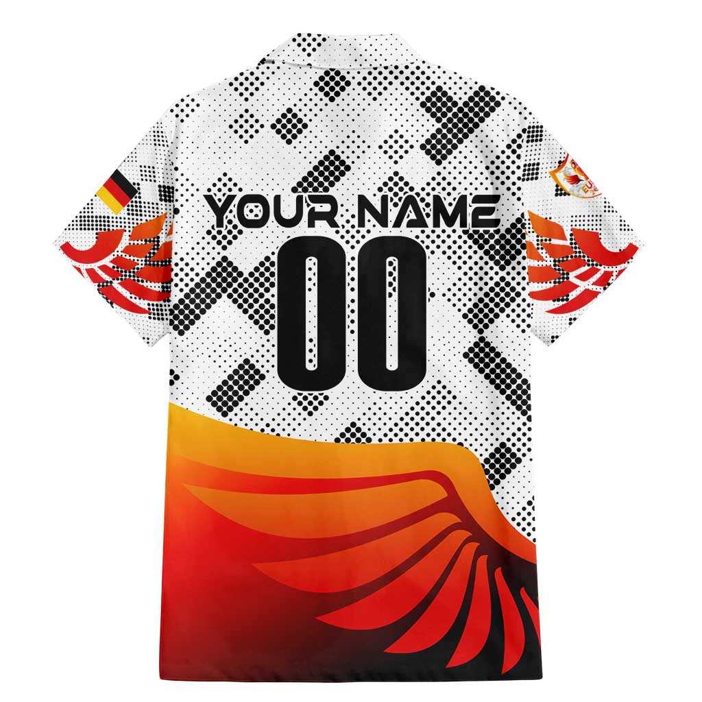 Personalized Germany Football 2024 Family Matching Mermaid Dress and Hawaiian Shirt Trophy Wing Style - Wonder Print Shop