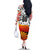Personalized Germany Football 2024 Family Matching Off The Shoulder Long Sleeve Dress and Hawaiian Shirt Trophy Wing Style - Wonder Print Shop