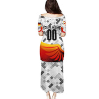 Personalized Germany Football 2024 Family Matching Puletasi and Hawaiian Shirt Trophy Wing Style - Wonder Print Shop
