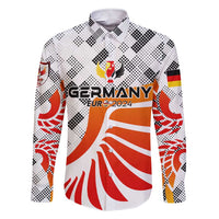 Personalized Germany Football 2024 Family Matching Short Sleeve Bodycon Dress and Hawaiian Shirt Trophy Wing Style - Wonder Print Shop