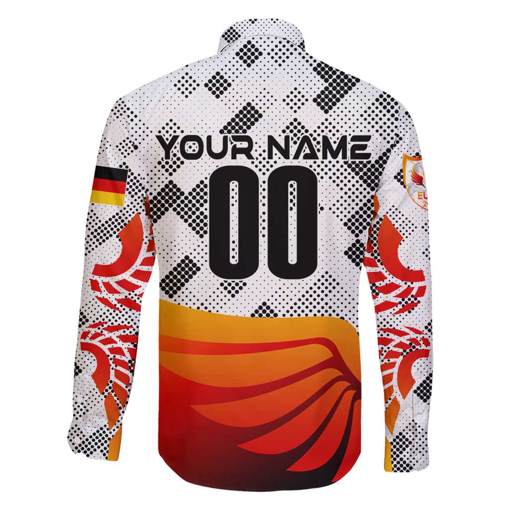 Personalized Germany Football 2024 Family Matching Short Sleeve Bodycon Dress and Hawaiian Shirt Trophy Wing Style - Wonder Print Shop