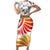 Personalized Germany Football 2024 Family Matching Short Sleeve Bodycon Dress and Hawaiian Shirt Trophy Wing Style - Wonder Print Shop