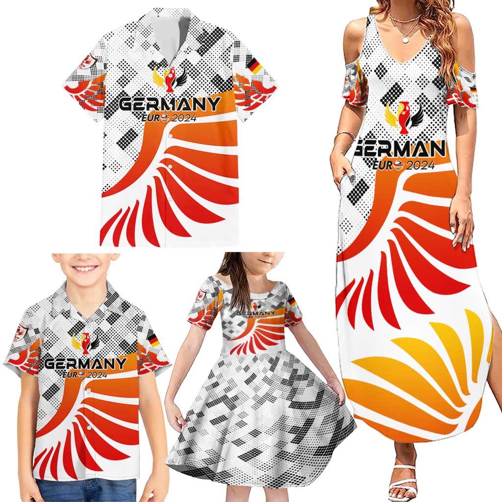 Personalized Germany Football 2024 Family Matching Summer Maxi Dress and Hawaiian Shirt Trophy Wing Style - Wonder Print Shop