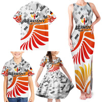 Personalized Germany Football 2024 Family Matching Tank Maxi Dress and Hawaiian Shirt Trophy Wing Style - Wonder Print Shop