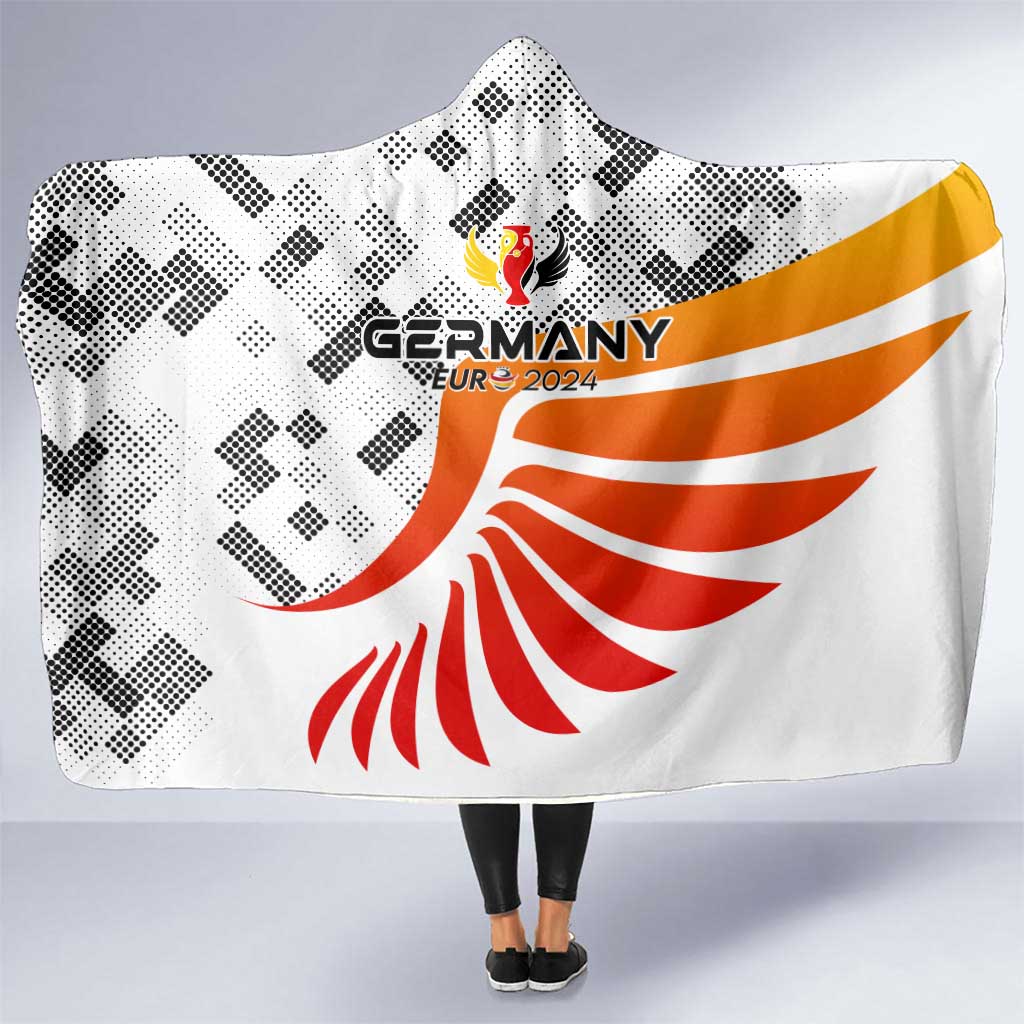 Germany Football 2024 Hooded Blanket Trophy Wing Style