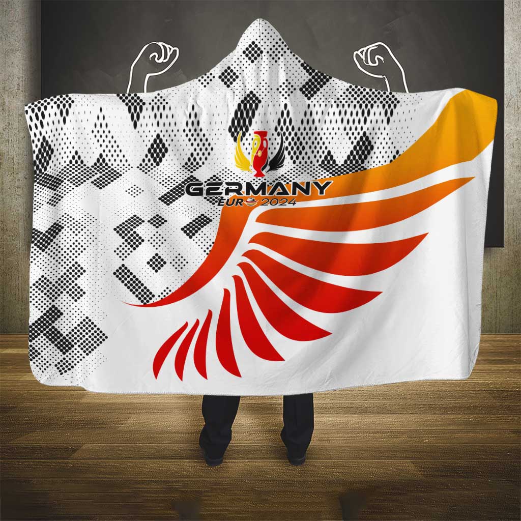 Germany Football 2024 Hooded Blanket Trophy Wing Style
