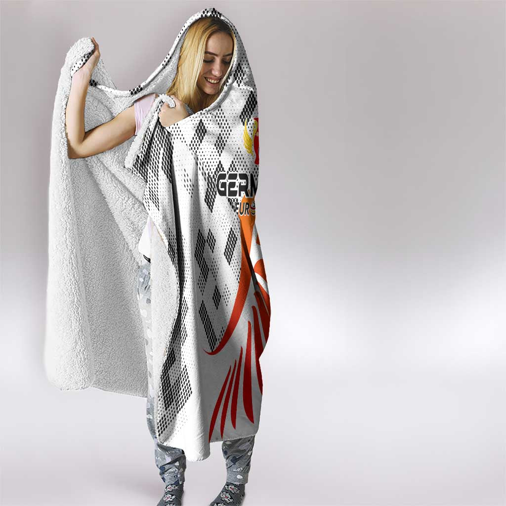 Germany Football 2024 Hooded Blanket Trophy Wing Style