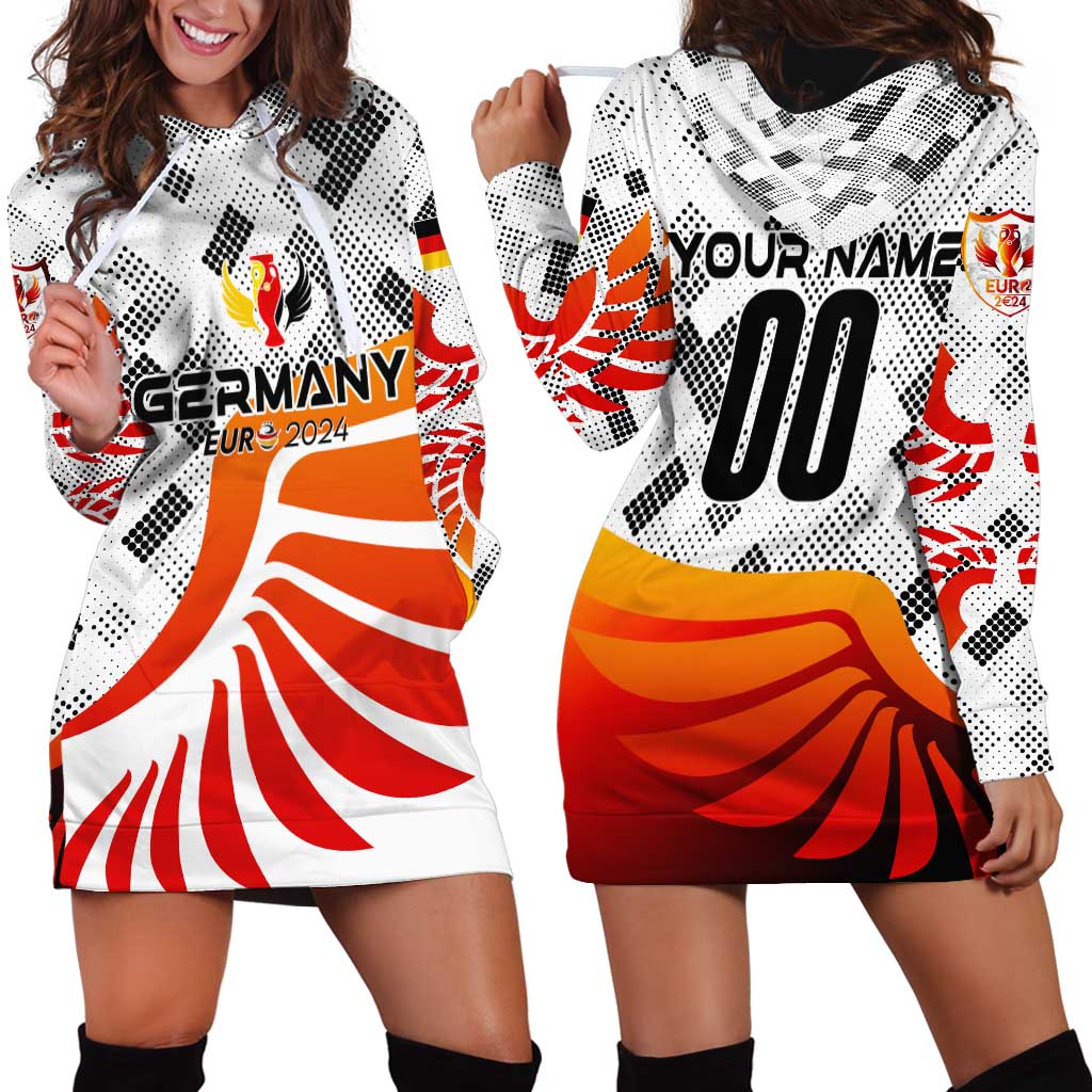 Personalized Germany Football 2024 Hoodie Dress Trophy Wing Style - Wonder Print Shop