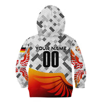 Personalized Germany Football 2024 Kid Hoodie Trophy Wing Style - Wonder Print Shop