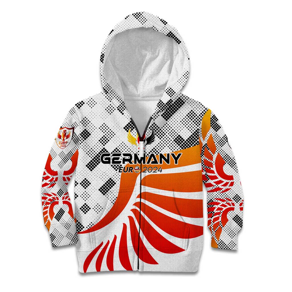 Personalized Germany Football 2024 Kid Hoodie Trophy Wing Style - Wonder Print Shop