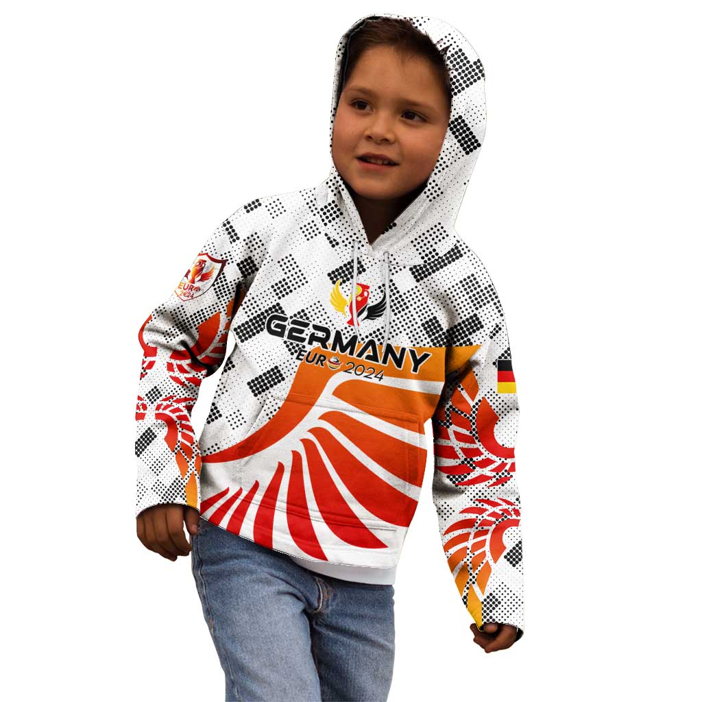 Personalized Germany Football 2024 Kid Hoodie Trophy Wing Style - Wonder Print Shop