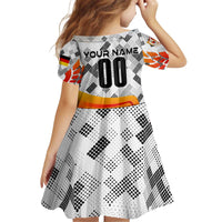 Personalized Germany Football 2024 Kid Short Sleeve Dress Trophy Wing Style - Wonder Print Shop