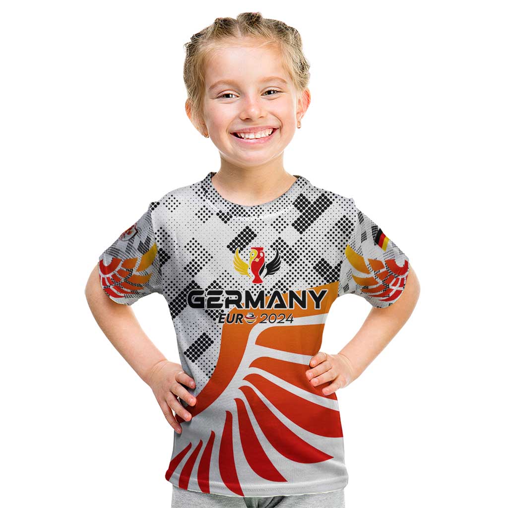 Personalized Germany Football 2024 Kid T Shirt Trophy Wing Style - Wonder Print Shop
