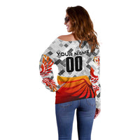Personalized Germany Football 2024 Off Shoulder Sweater Trophy Wing Style - Wonder Print Shop
