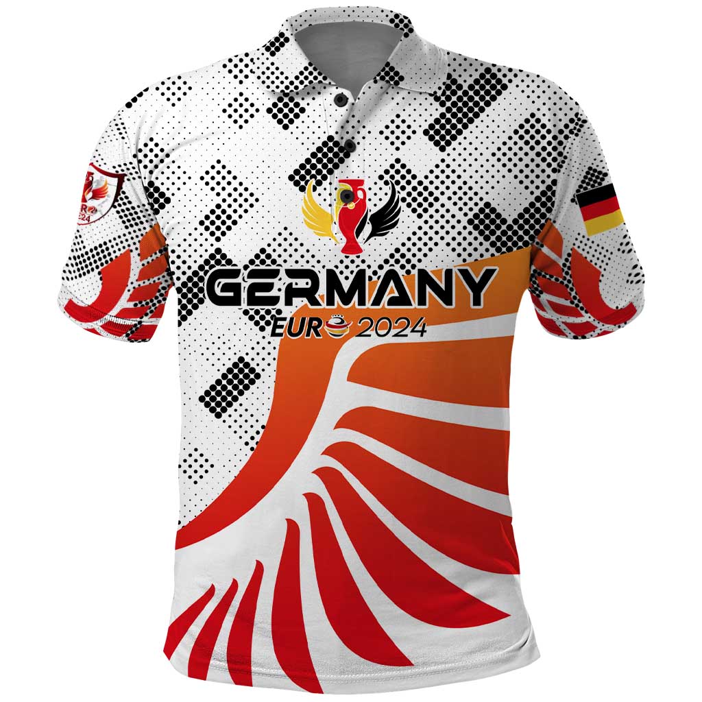 Personalized Germany Football 2024 Polo Shirt Trophy Wing Style - Wonder Print Shop