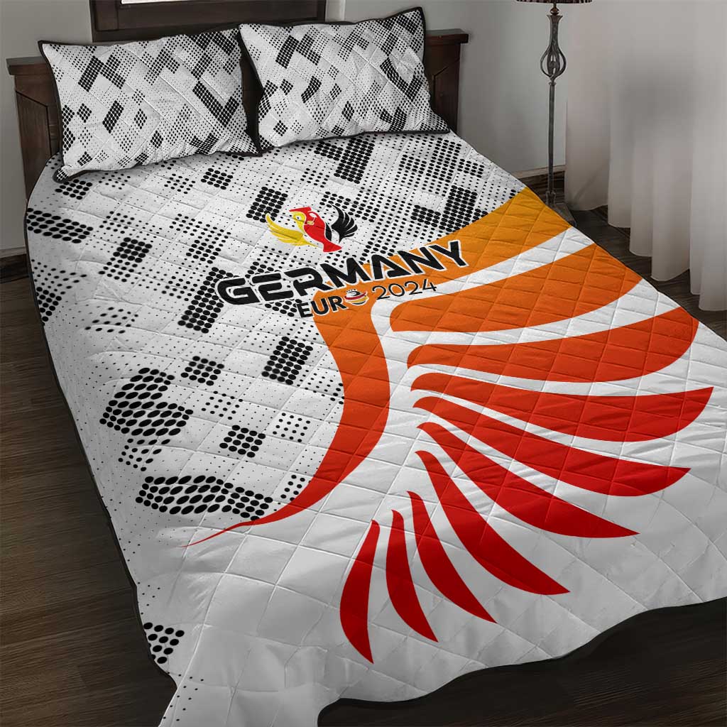 Germany Football 2024 Quilt Bed Set Trophy Wing Style - Wonder Print Shop