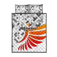 Germany Football 2024 Quilt Bed Set Trophy Wing Style - Wonder Print Shop