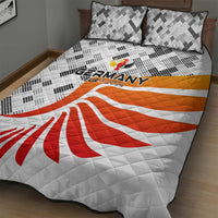 Germany Football 2024 Quilt Bed Set Trophy Wing Style - Wonder Print Shop