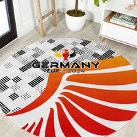 Germany Football 2024 Round Carpet Trophy Wing Style