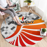 Germany Football 2024 Round Carpet Trophy Wing Style
