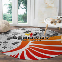 Germany Football 2024 Round Carpet Trophy Wing Style