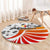 Germany Football 2024 Round Carpet Trophy Wing Style