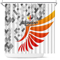 Germany Football 2024 Shower Curtain Trophy Wing Style