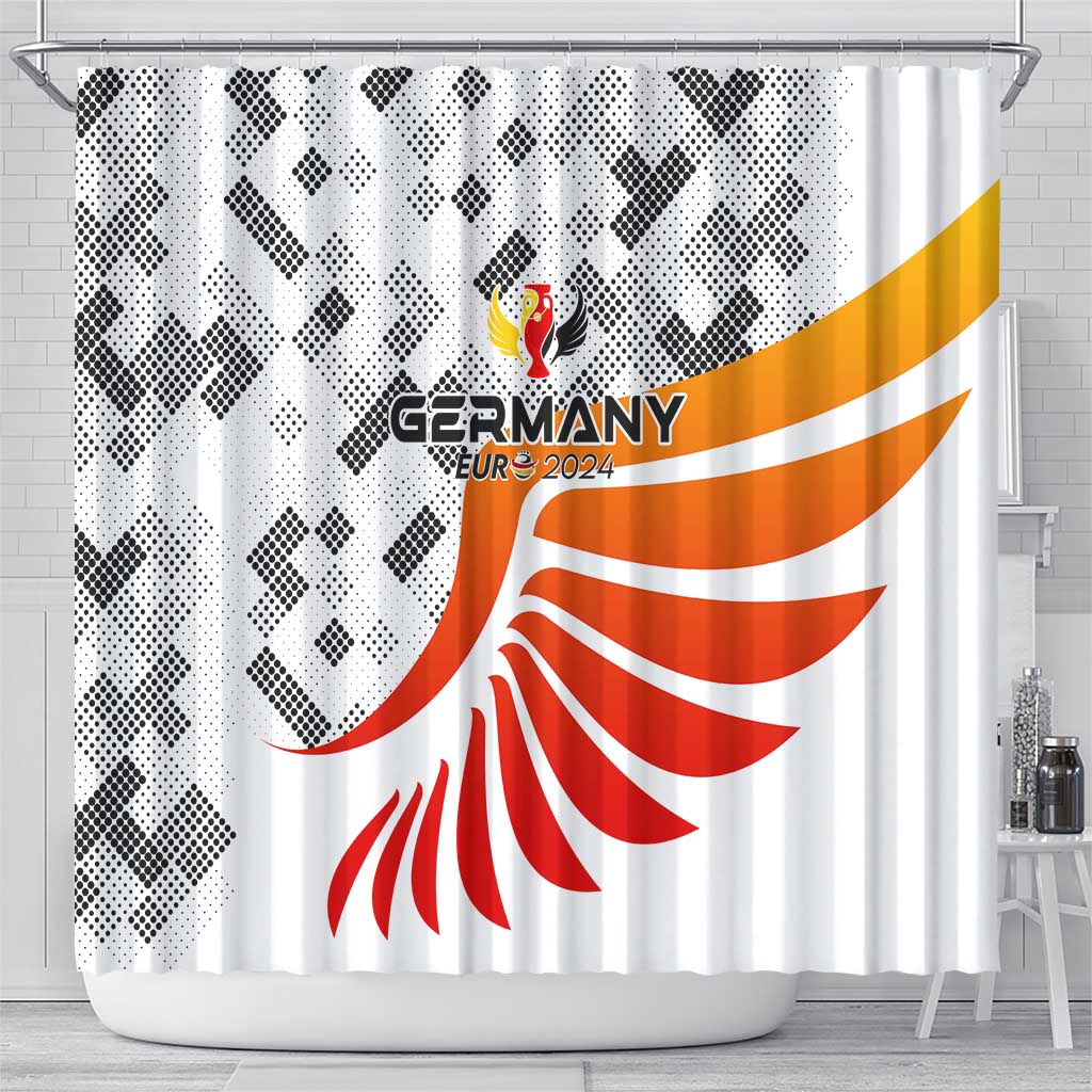 Germany Football 2024 Shower Curtain Trophy Wing Style