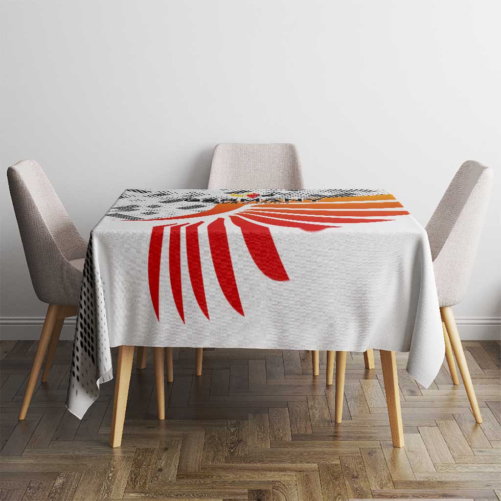 Germany Football 2024 Tablecloth Trophy Wing Style - Wonder Print Shop