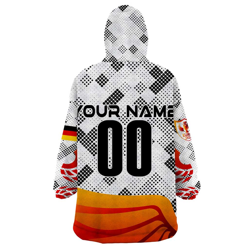 Personalized Germany Football 2024 Wearable Blanket Hoodie Trophy Wing Style - Wonder Print Shop