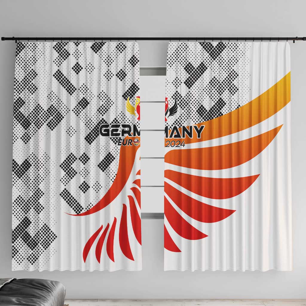 Germany Football 2024 Window Curtain Trophy Wing Style - Wonder Print Shop