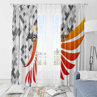 Germany Football 2024 Window Curtain Trophy Wing Style - Wonder Print Shop