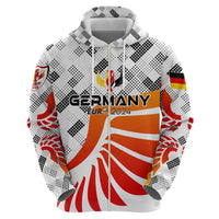 Personalized Germany Football 2024 Zip Hoodie Trophy Wing Style - Wonder Print Shop