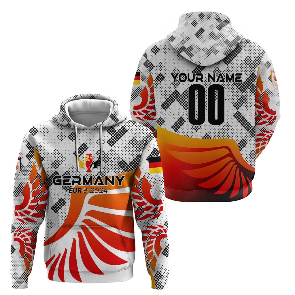 Personalized Germany Football 2024 Zip Hoodie Trophy Wing Style - Wonder Print Shop