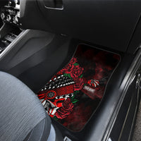 Personalised Native American Chief Skull Car Mats Rose Skull - Wonder Print Shop