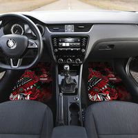 Personalised Native American Chief Skull Car Mats Rose Skull - Wonder Print Shop