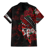 Personalised Native American Chief Skull Family Matching Mermaid Dress and Hawaiian Shirt Rose Skull - Wonder Print Shop