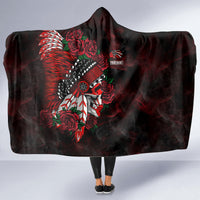 personalised-native-american-chief-skull-hooded-blanket-rose-skull