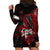 Personalised Native American Chief Skull Hoodie Dress Rose Skull - Wonder Print Shop