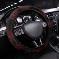 Native American Chief Skull Steering Wheel Cover Rose Skull - Wonder Print Shop
