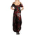 Personalised Native American Chief Skull Summer Maxi Dress Rose Skull - Wonder Print Shop