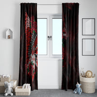 Personalised Native American Chief Skull Window Curtain Rose Skull - Wonder Print Shop