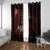 Personalised Native American Chief Skull Window Curtain Rose Skull - Wonder Print Shop